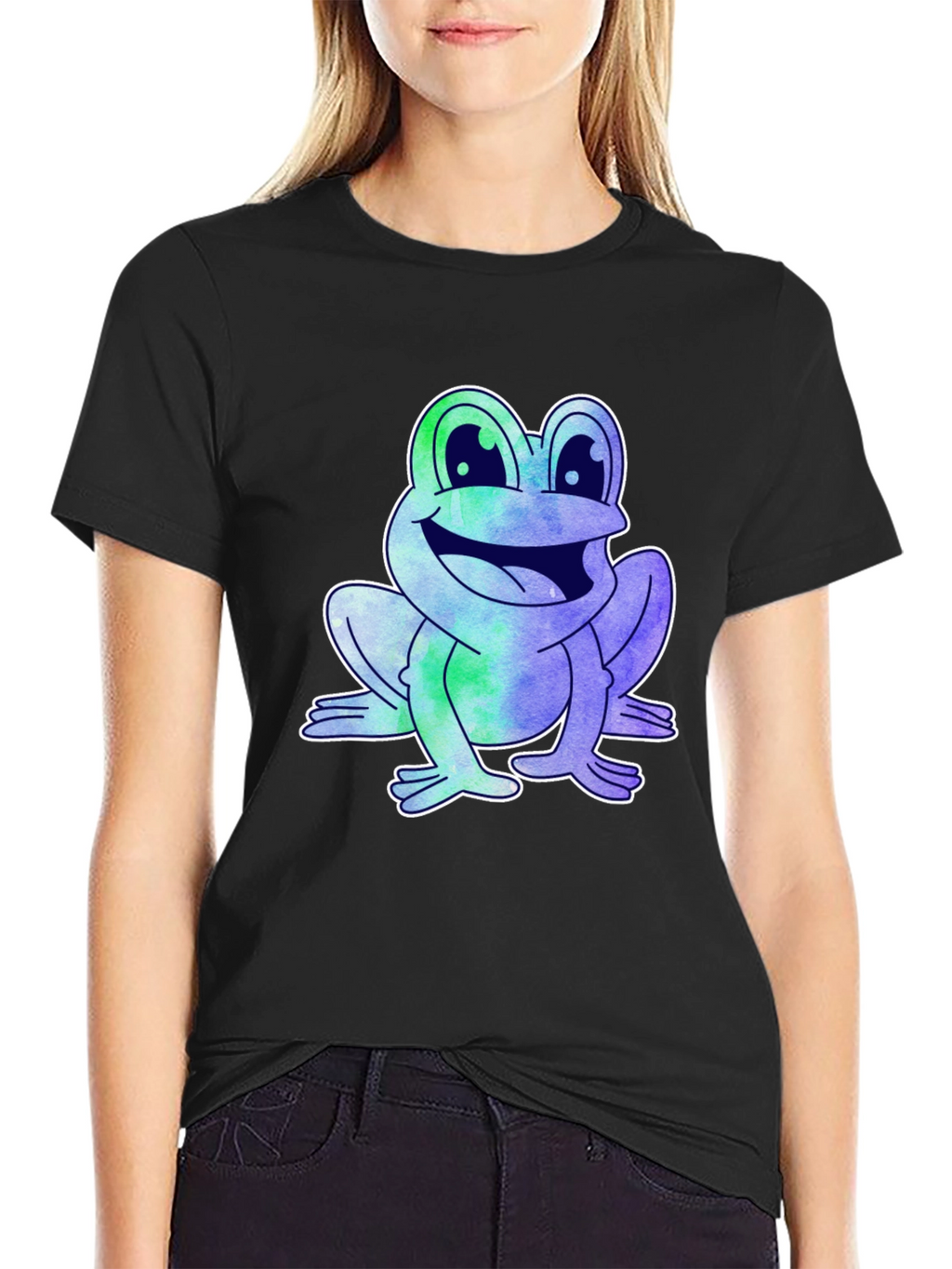 Fun Frog Graphic Tee - Mens Black T-Shirt