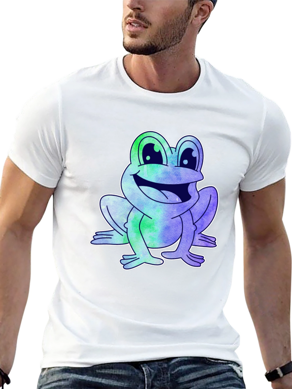 Fun Frog Graphic Tee - Mens Black T-Shirt