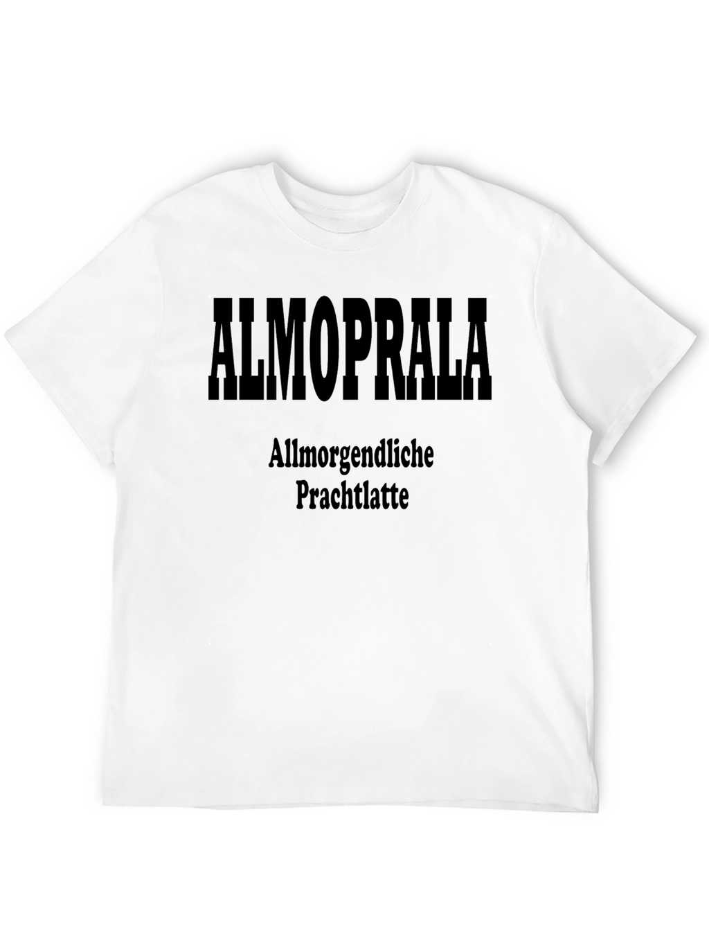 ALMOPRALA Allmorgendliche Black Graphic Tee