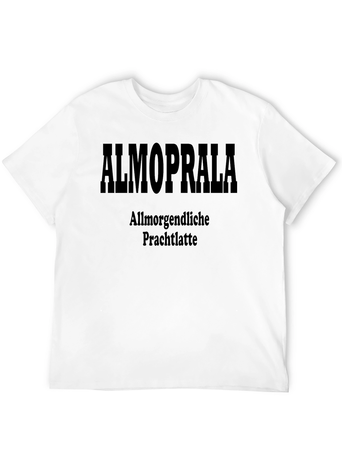 ALMOPRALA Allmorgendliche Black Graphic Tee