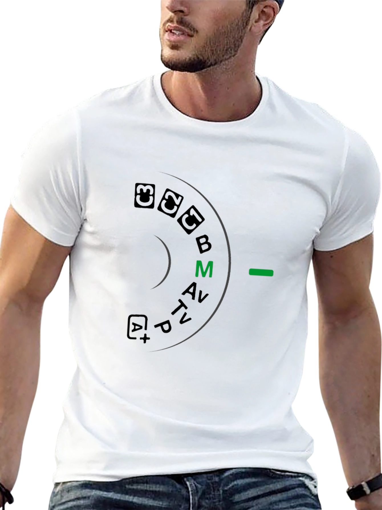 Camera Mode Dial Graphic T-Shirt - Photographer Apparel