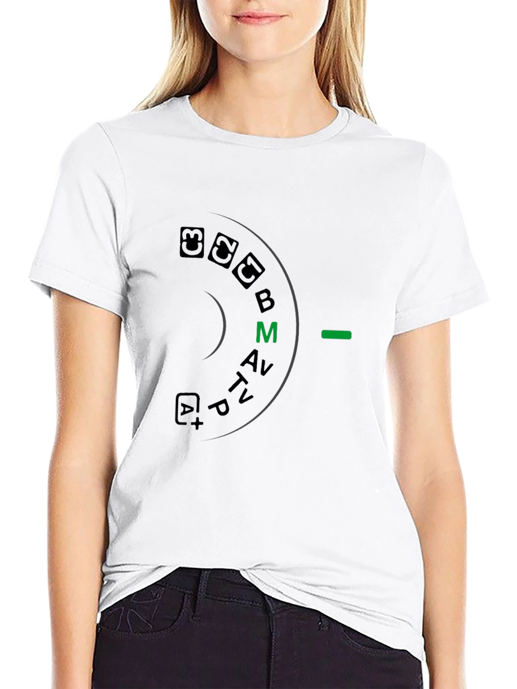 Camera Mode Dial Graphic T-Shirt - Photographer Apparel