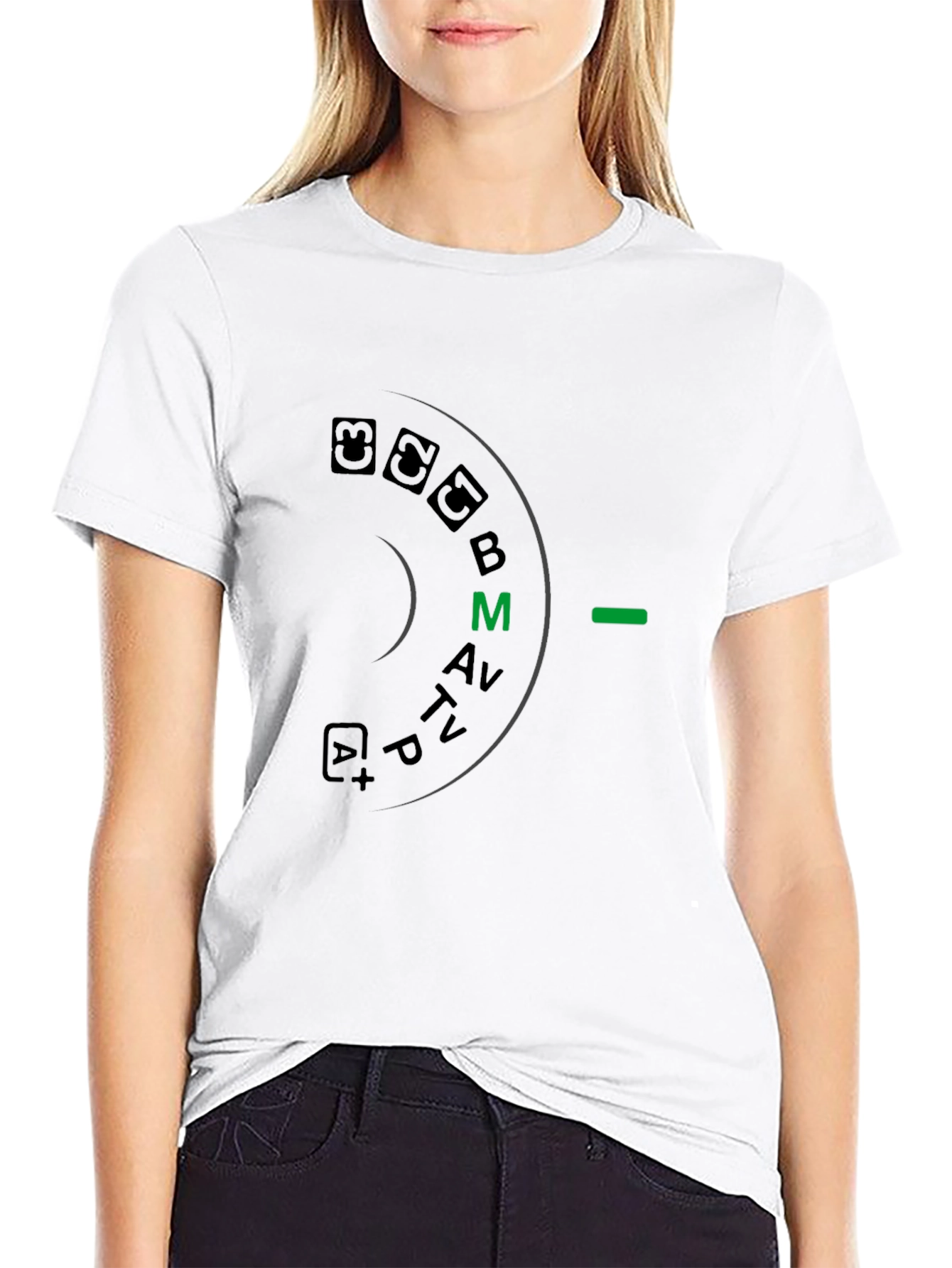 Camera Mode Dial Graphic T-Shirt - Photographer Apparel