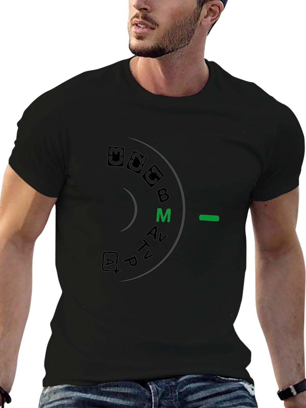 Camera Mode Dial Graphic T-Shirt - Photographer Apparel