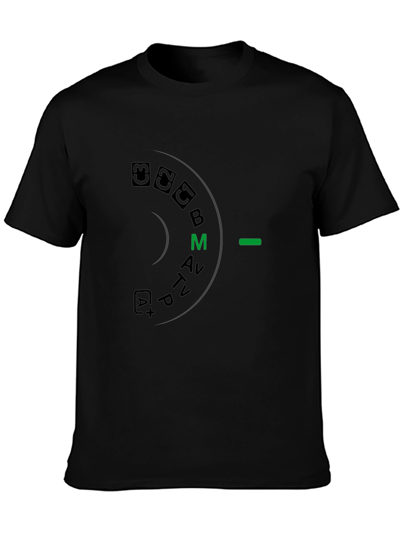 Camera Mode Dial Graphic T-Shirt - Photographer Apparel