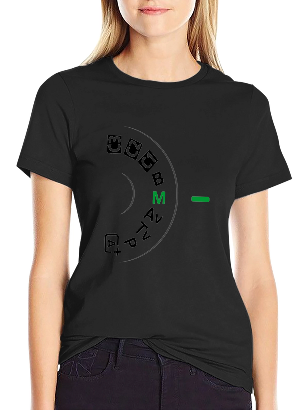 Camera Mode Dial Graphic T-Shirt - Photographer Apparel