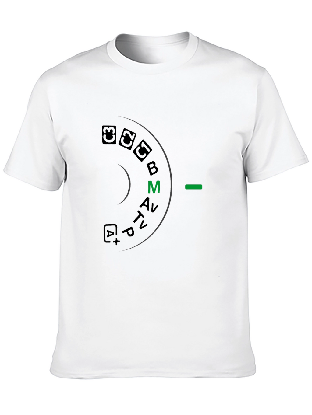 Camera Mode Dial Graphic T-Shirt - Photographer Apparel