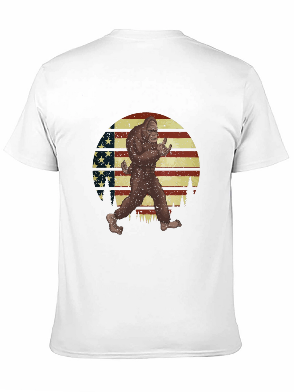 Bigfoot USA Flag Graphic T-Shirt