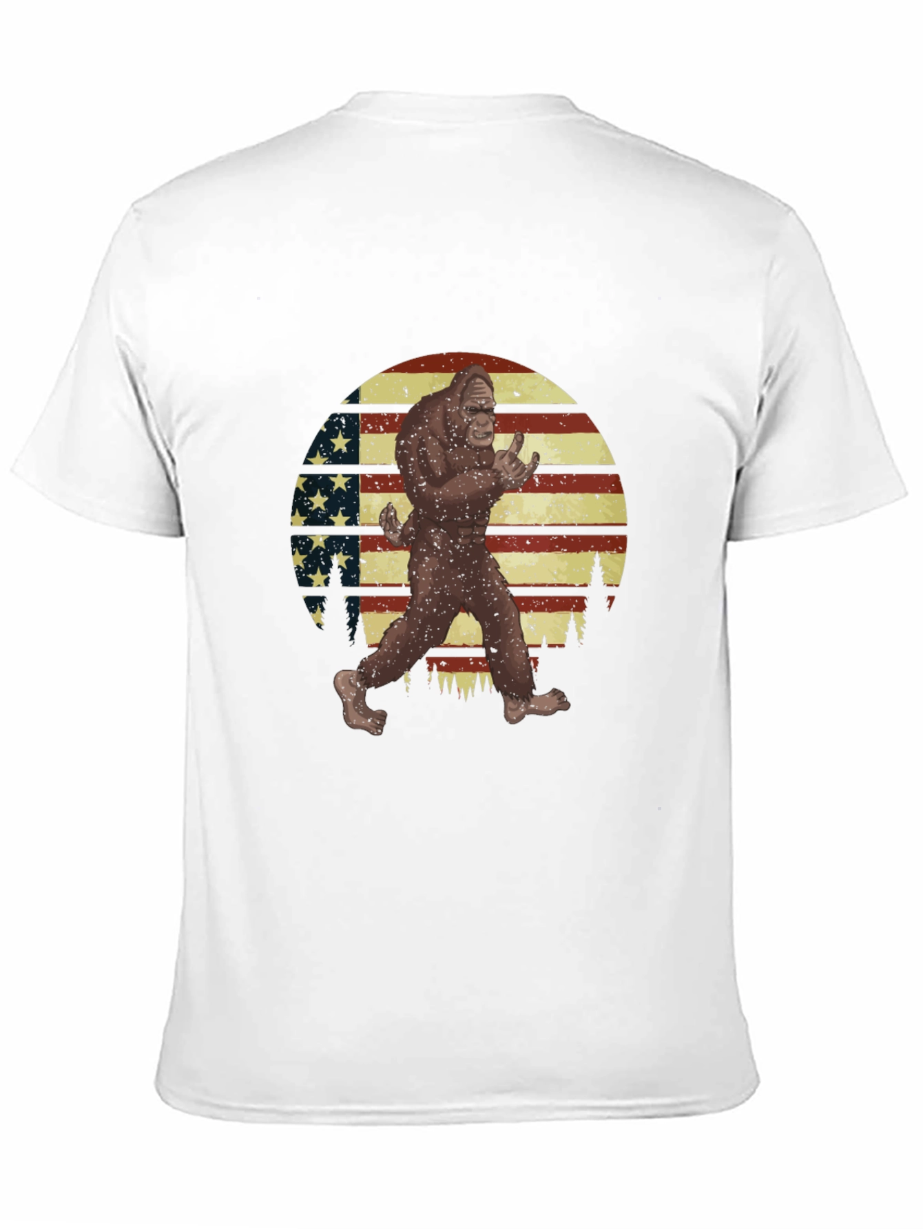 Bigfoot USA Flag Graphic T-Shirt
