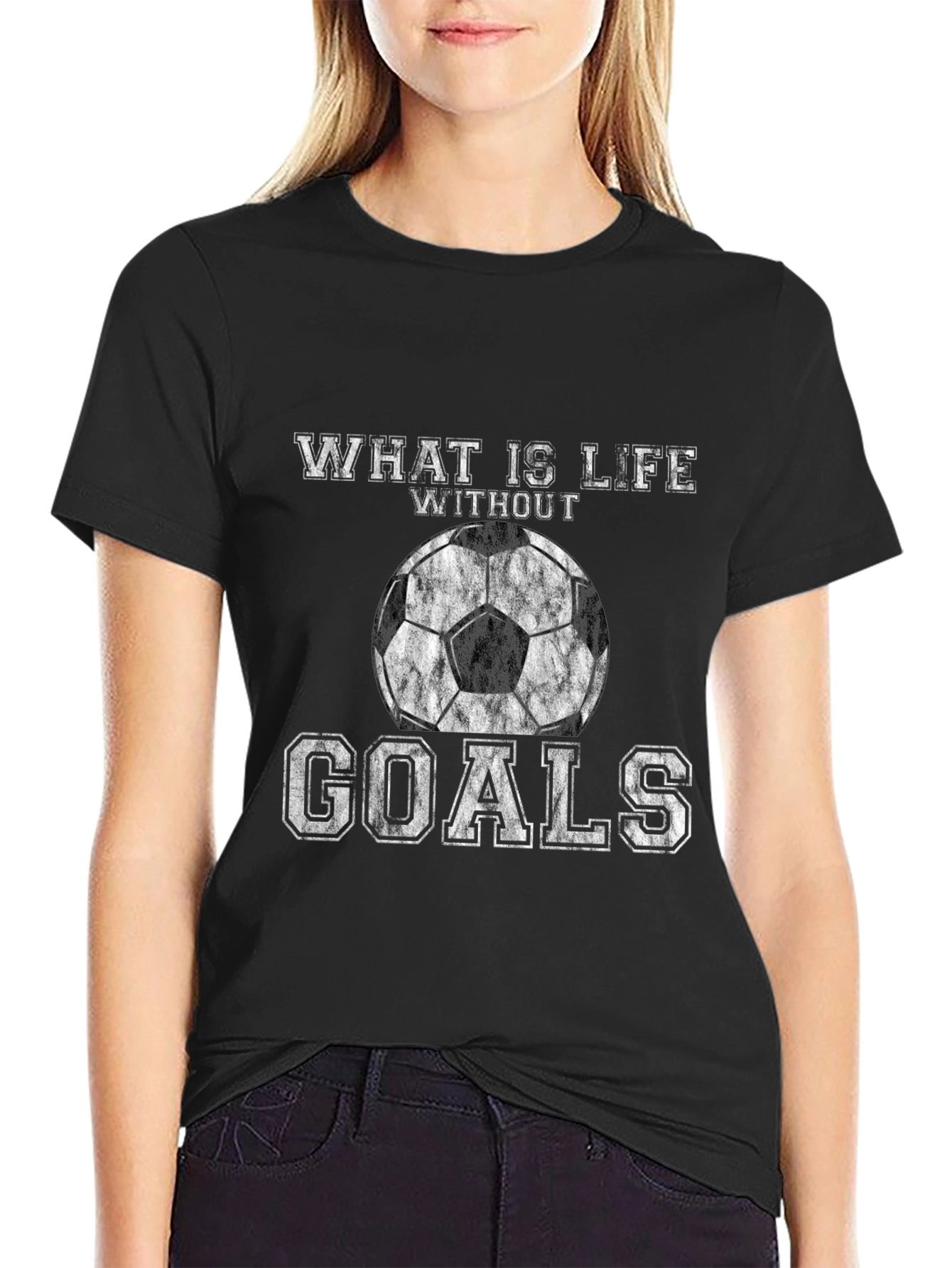 Soccer Goals T-Shirt - What is Life Without Goals Tee