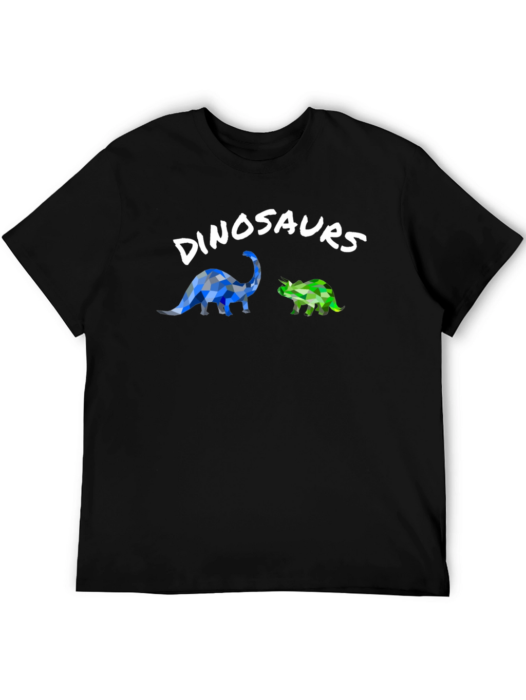 Dinosaur Graphic T-Shirt - Geometric Style