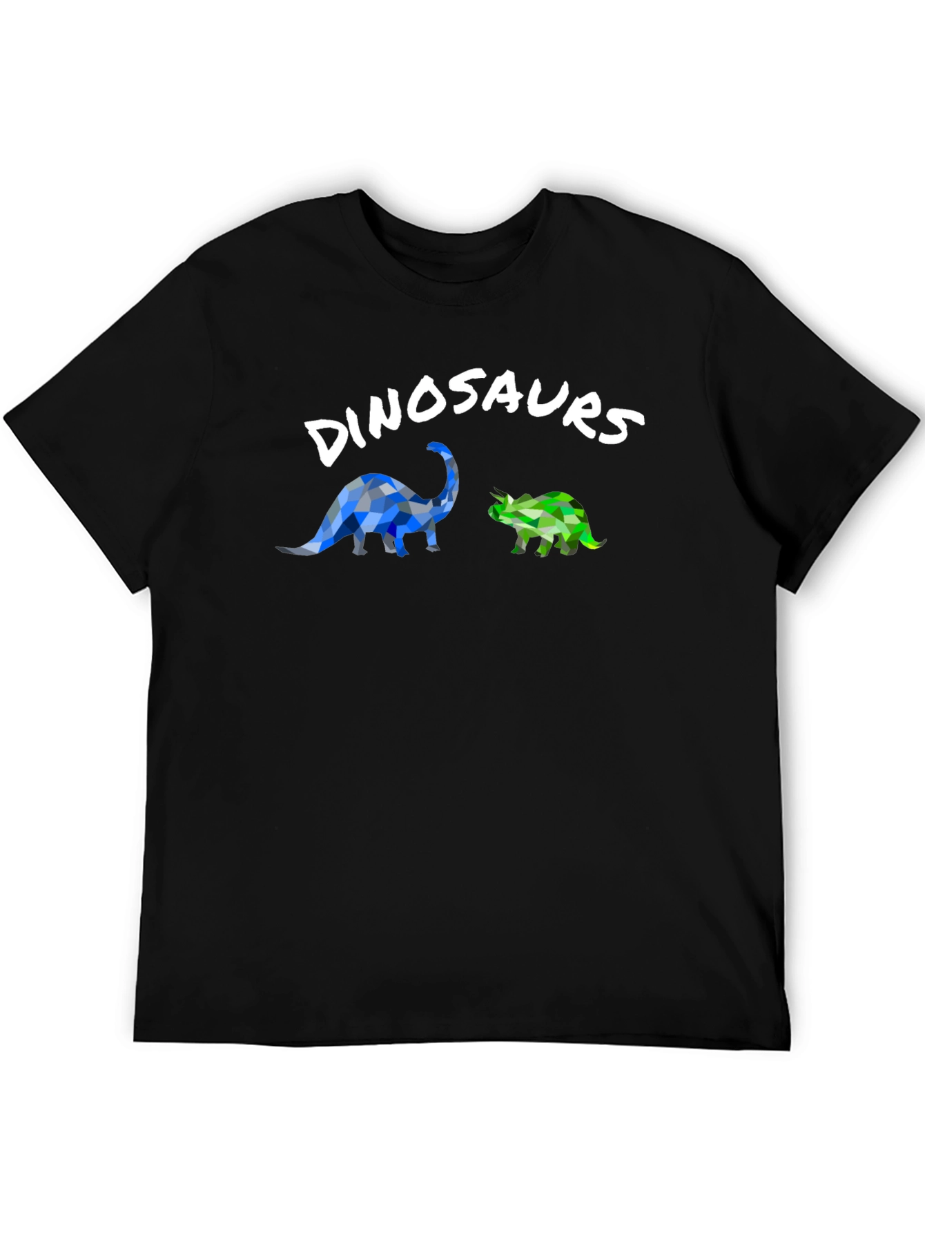Dinosaur Graphic T-Shirt - Geometric Style