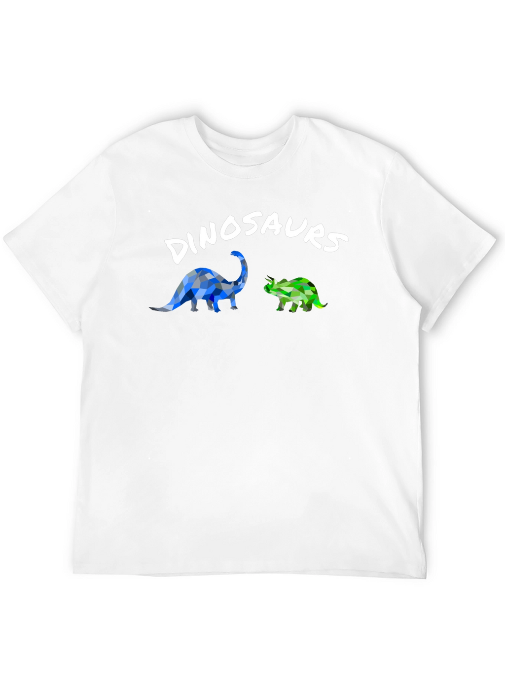 Dinosaur Graphic T-Shirt - Geometric Style