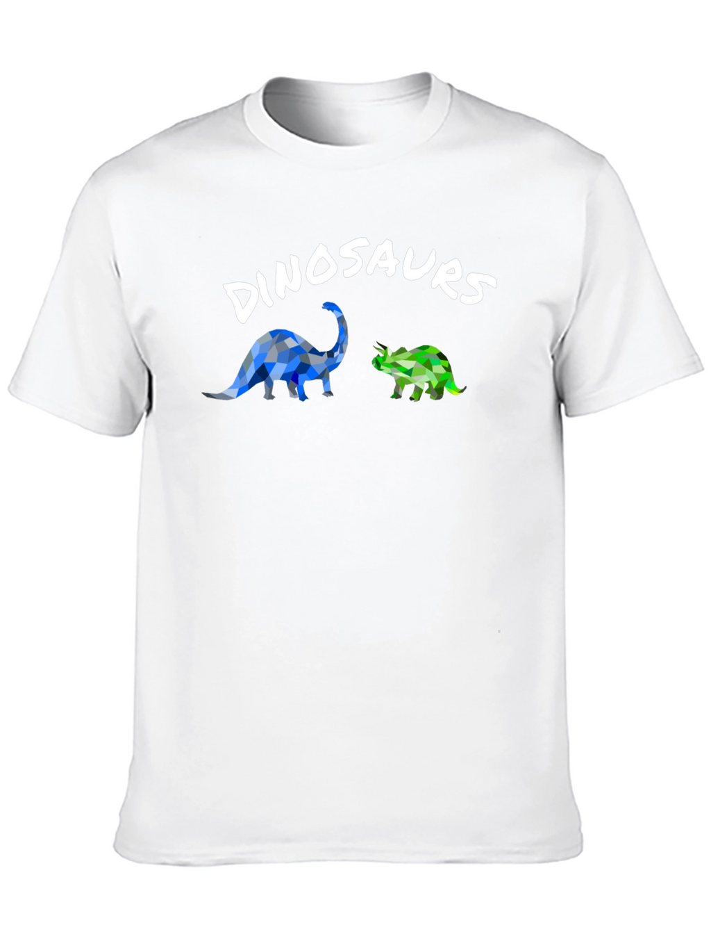 Dinosaur Graphic T-Shirt - Geometric Style