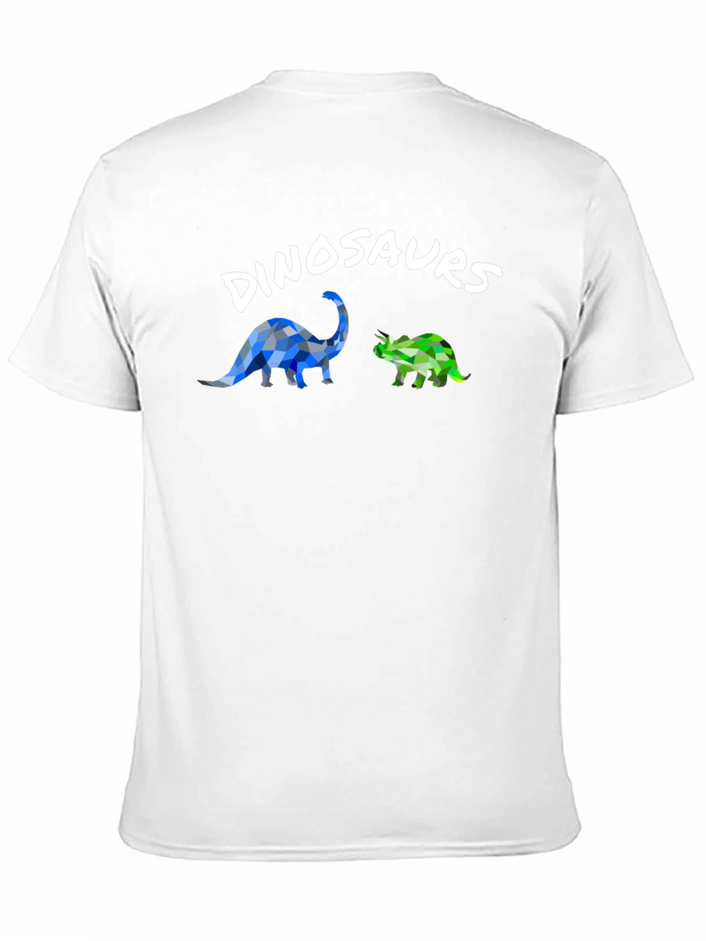 Dinosaur Graphic T-Shirt - Geometric Style