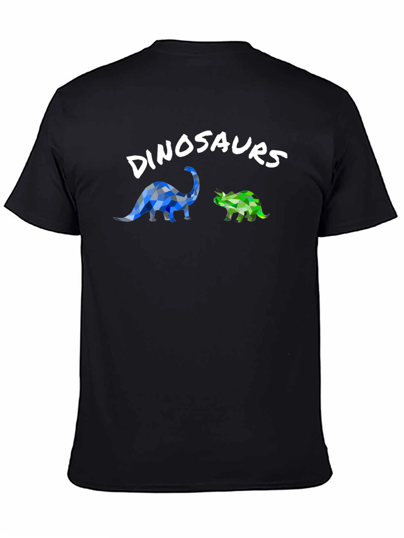 Dinosaur Graphic T-Shirt - Geometric Style