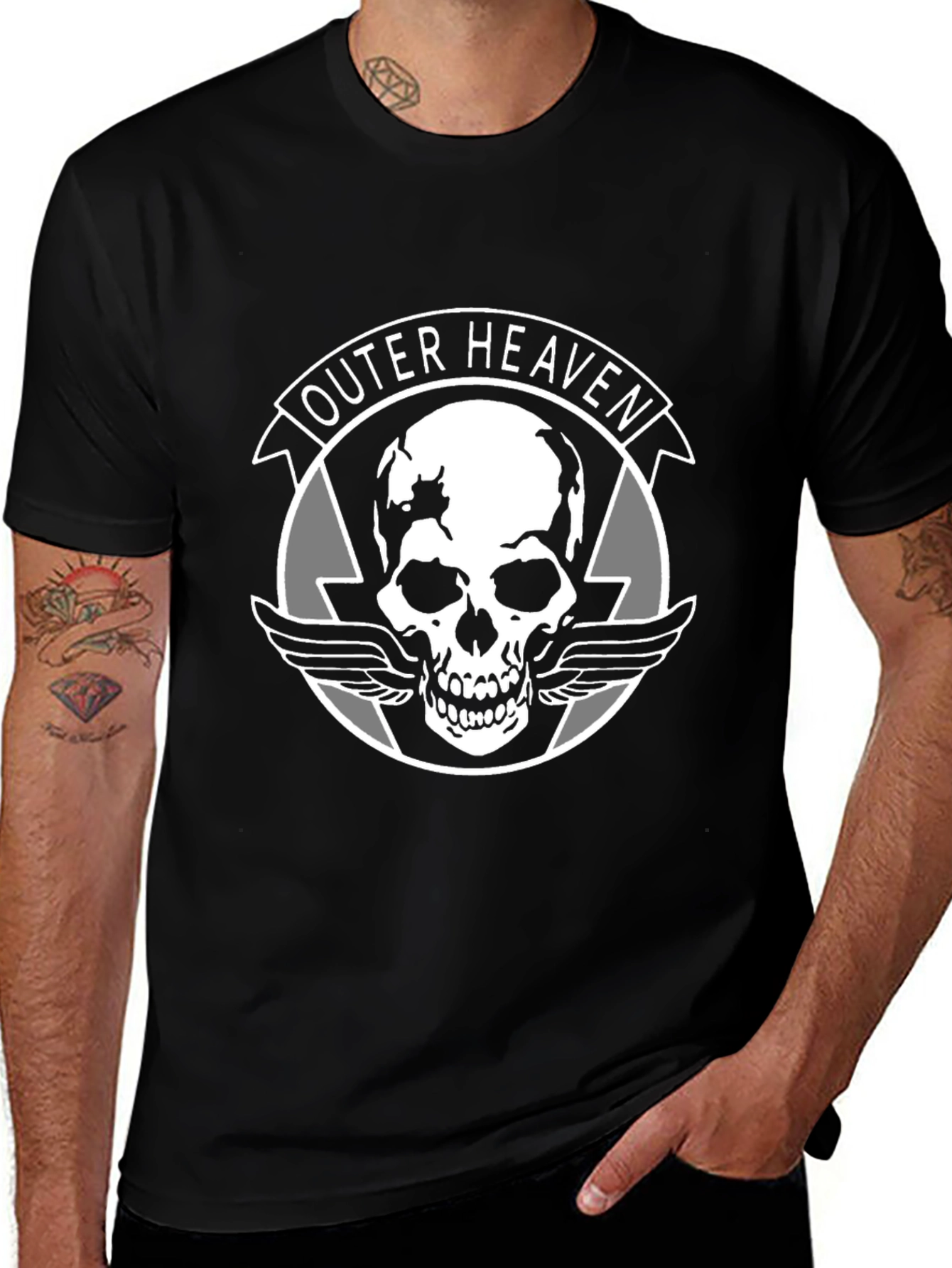 Outer Heaven Graphic T-Shirt: Classic Gamer Style