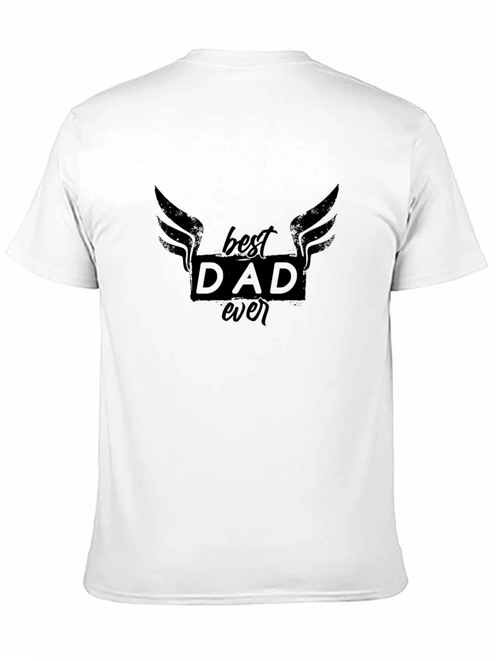 Best Dad Ever Graphic Black T-Shirt