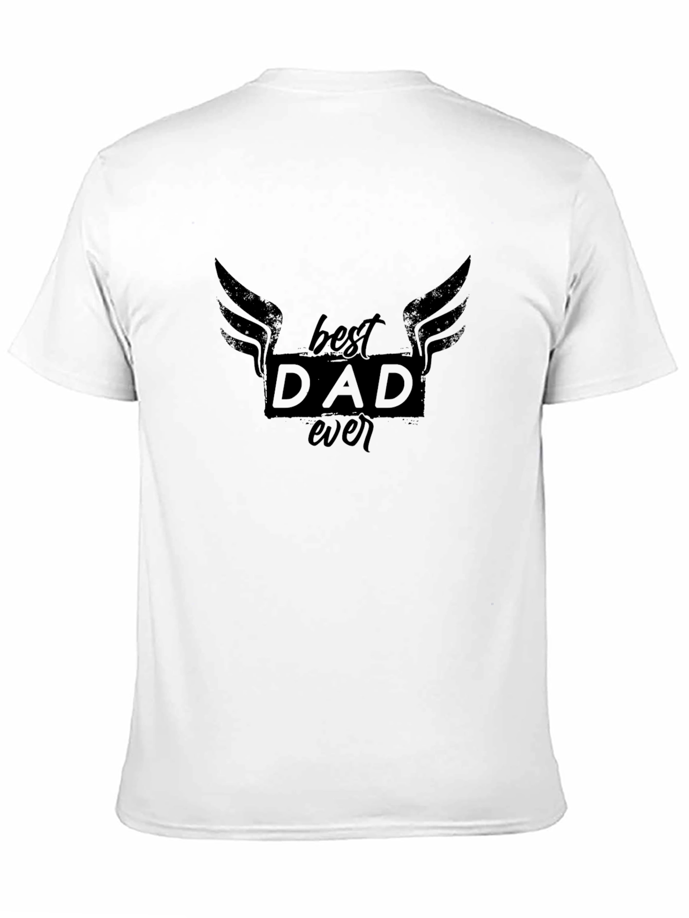 Best Dad Ever Graphic Black T-Shirt