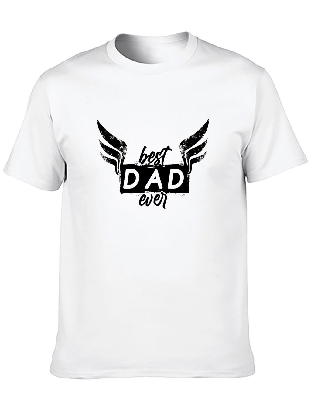 Best Dad Ever Graphic Black T-Shirt