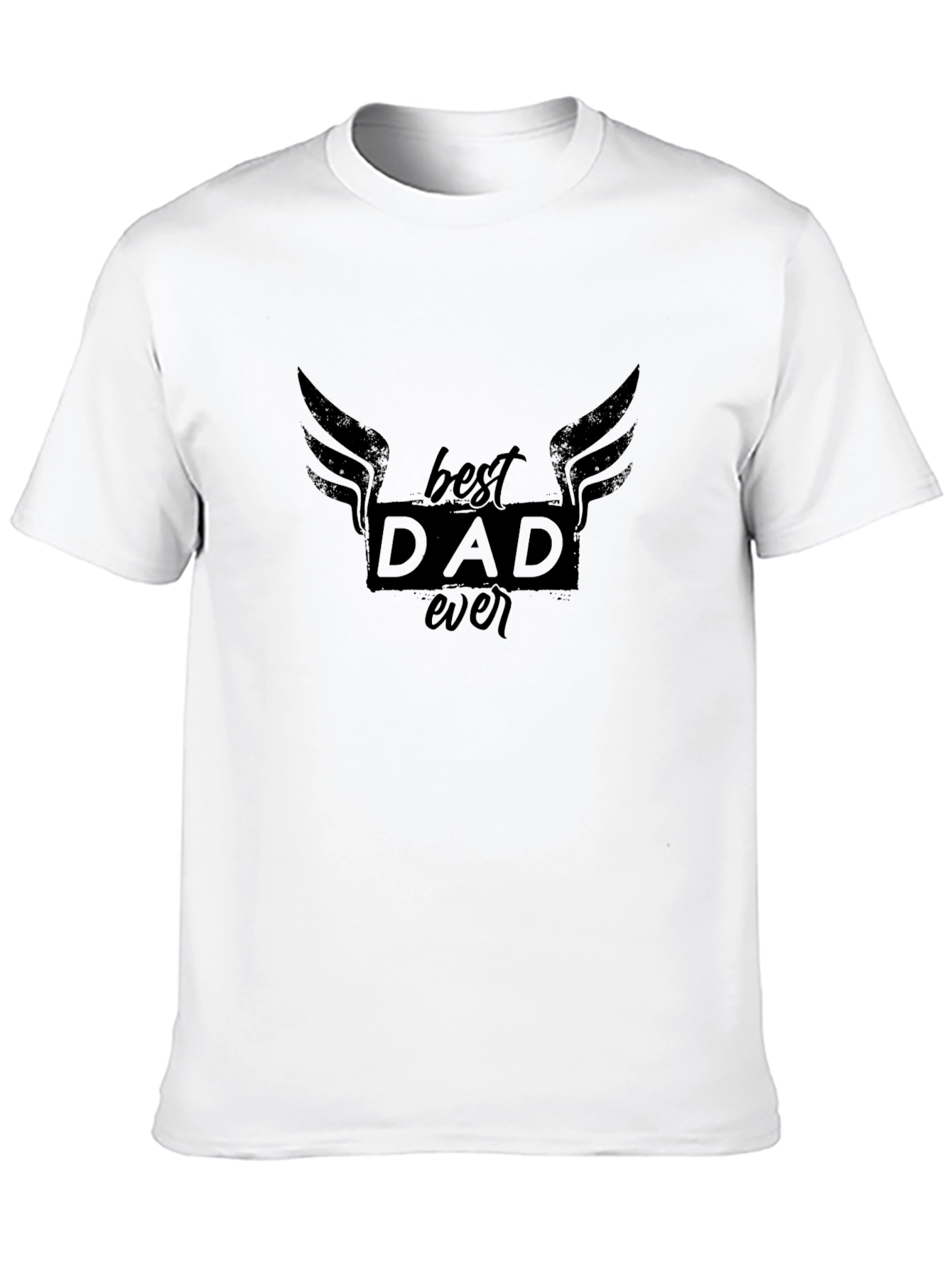 Best Dad Ever Graphic Black T-Shirt