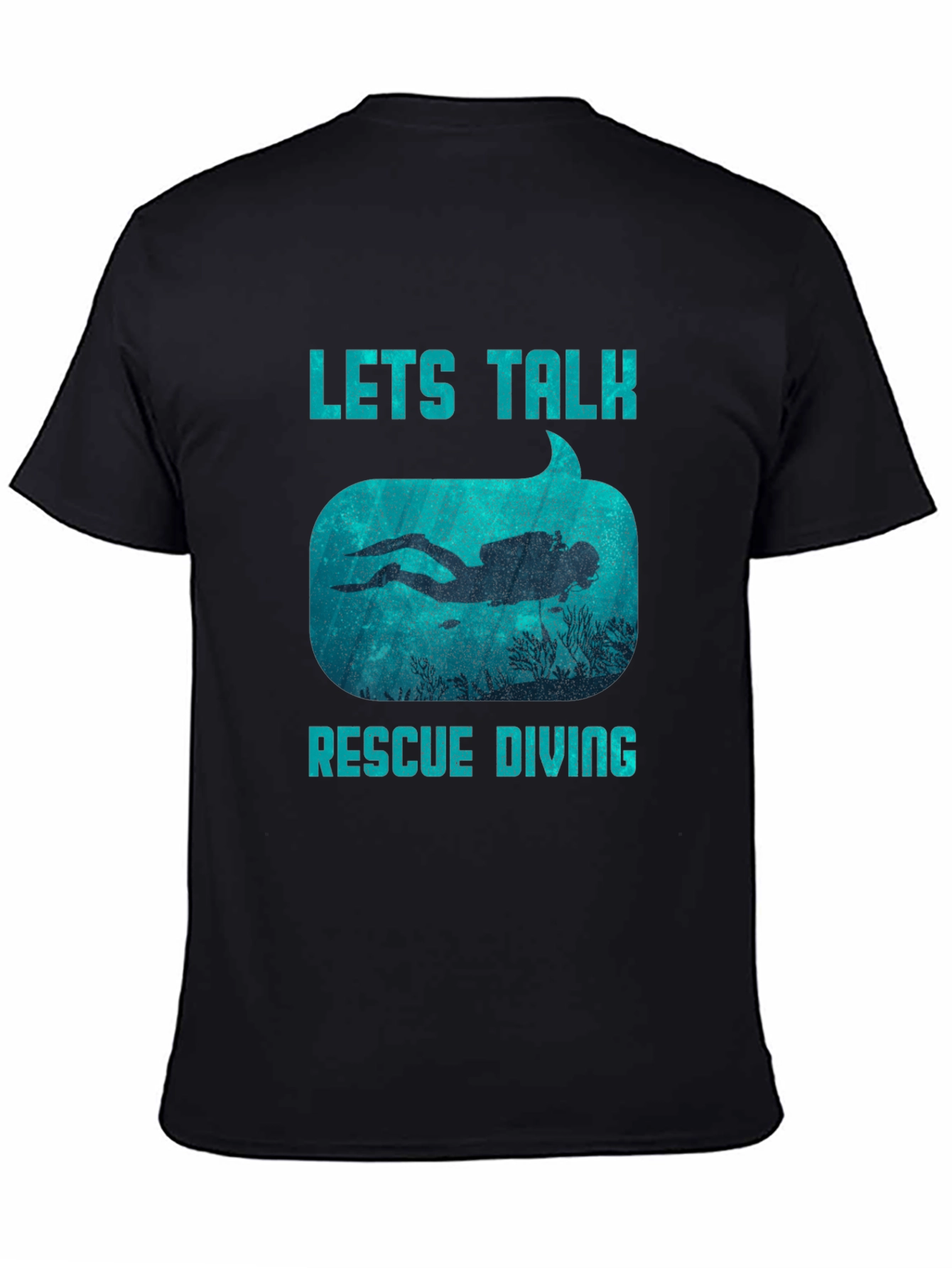 Lets Talk Rescue Diving Tee - Scuba Diver Graphic T-Shirt