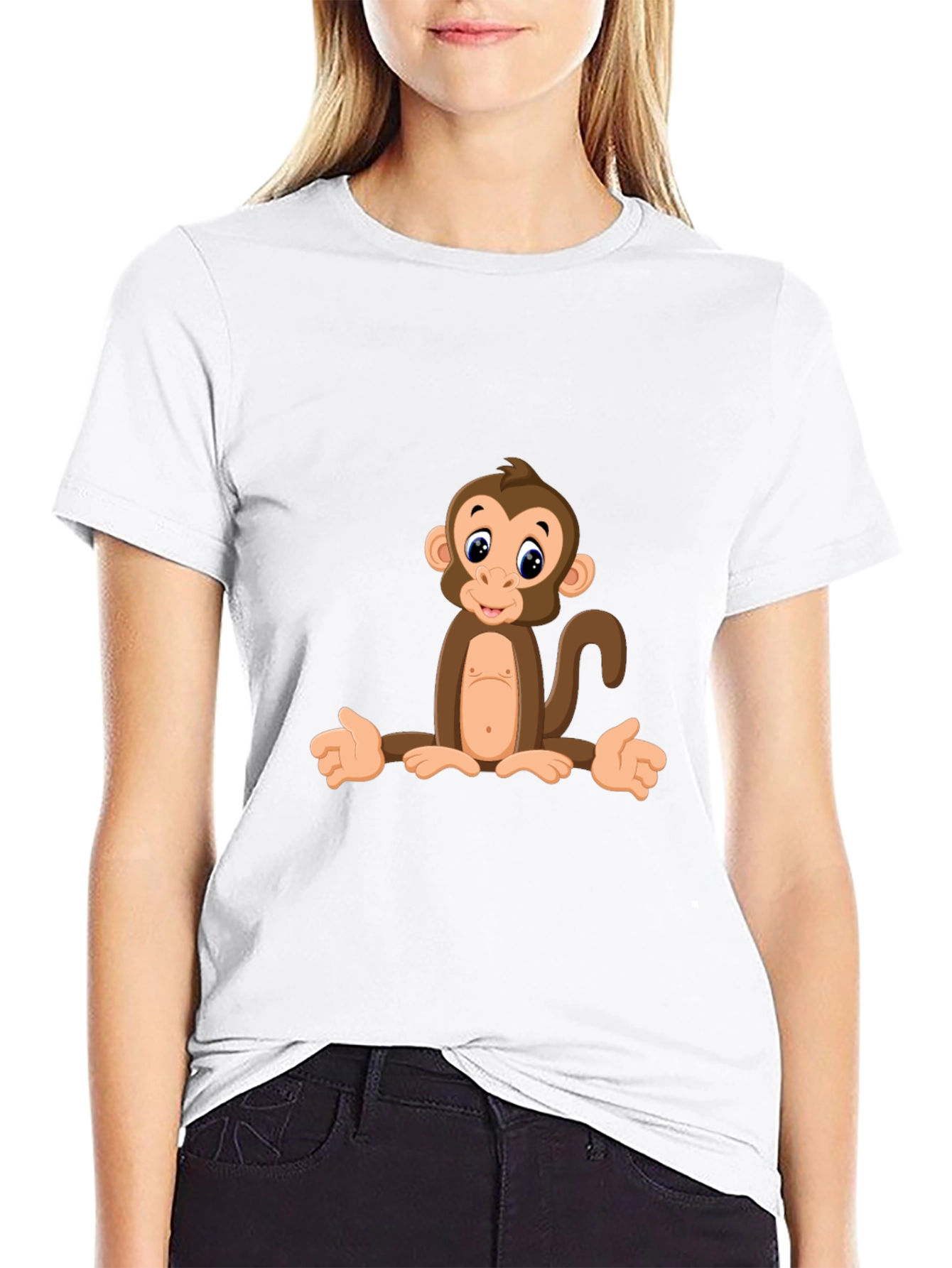 Monkey Graphic Print T-Shirt - Fun & Casual Wear