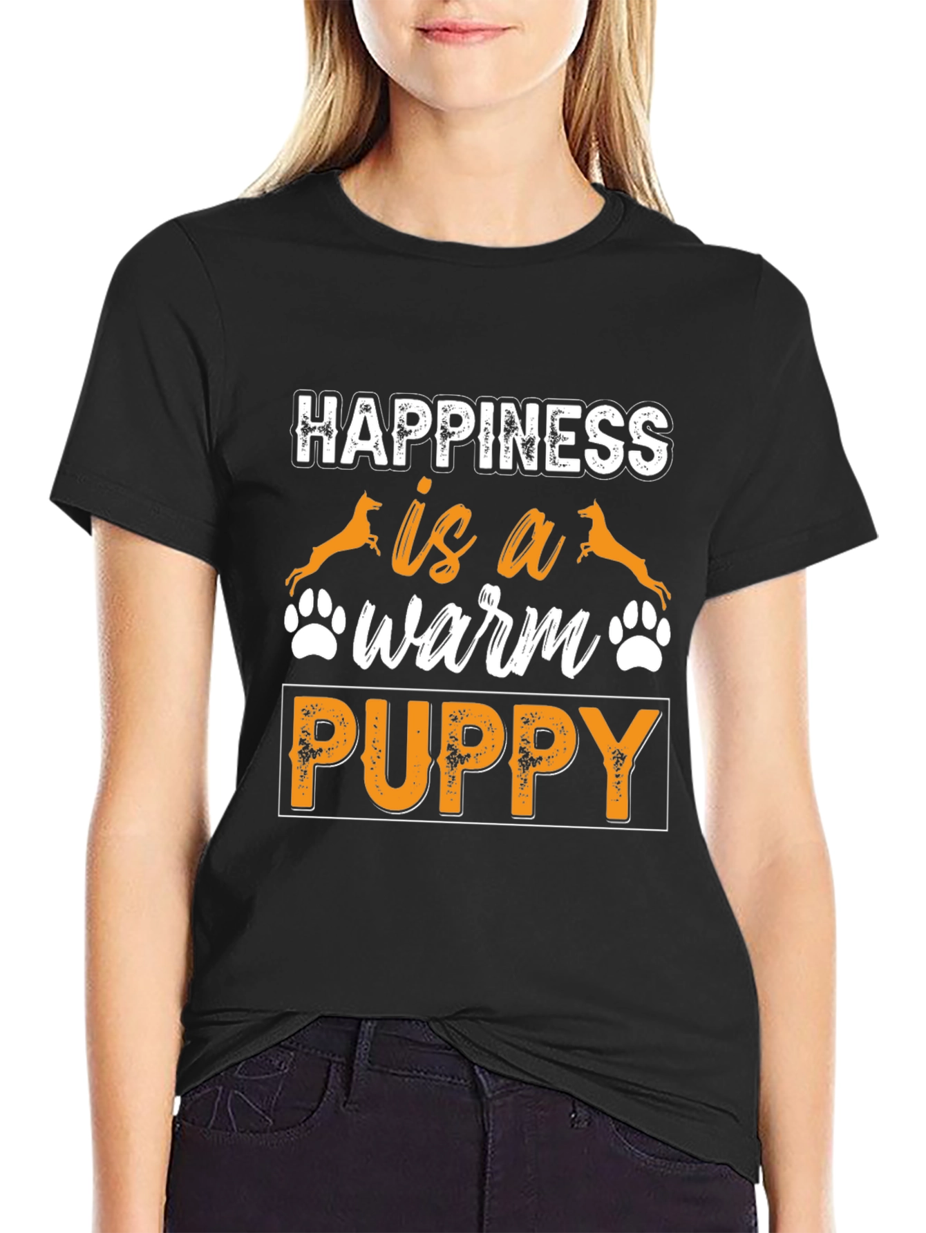 Happiness is a Warm Puppy Graphic Tee