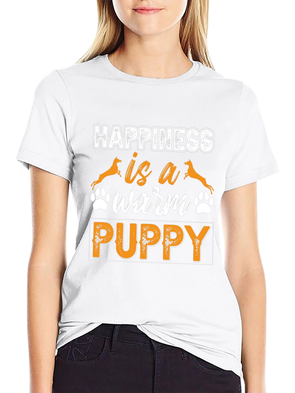 Happiness is a Warm Puppy Graphic Tee