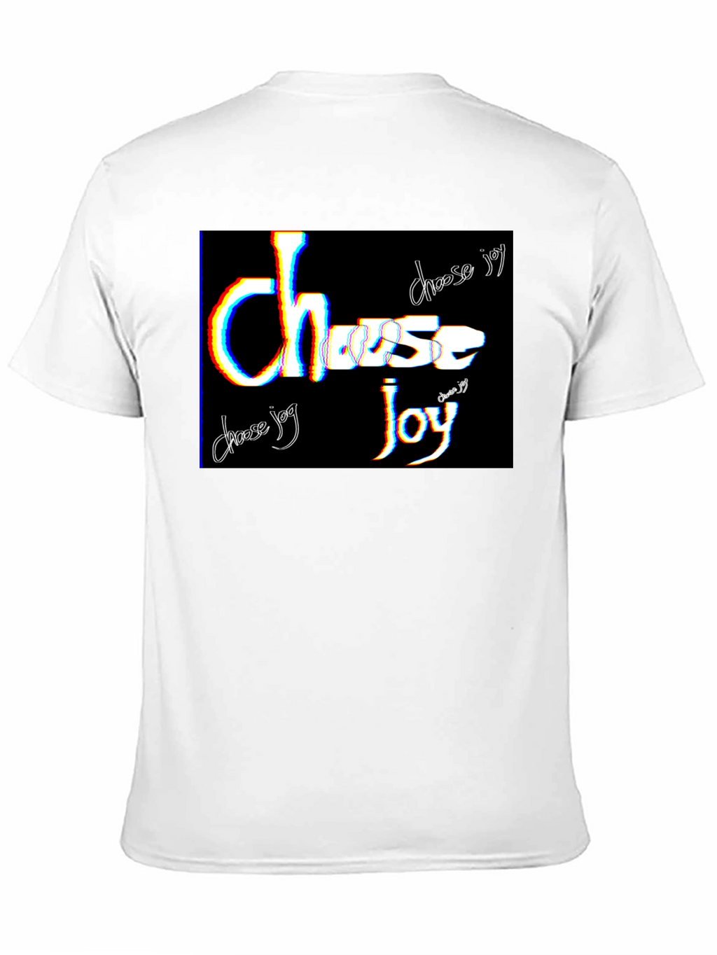 Choose Joy Graphic Tee - Black Cotton Blend T-Shirt