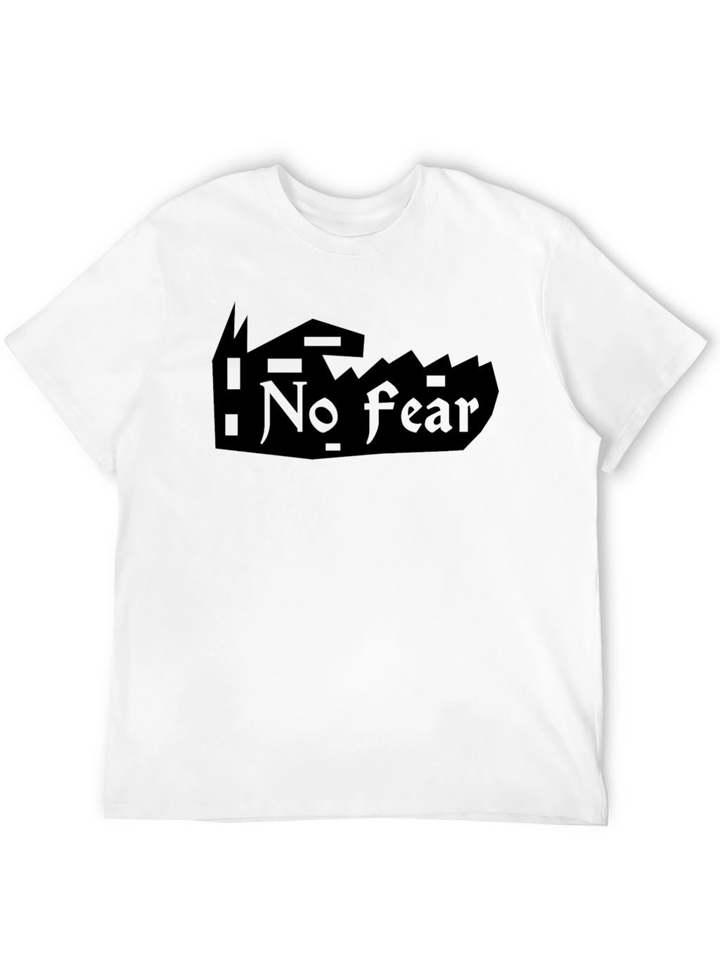 No Fear Black Graphic T-Shirt for Men