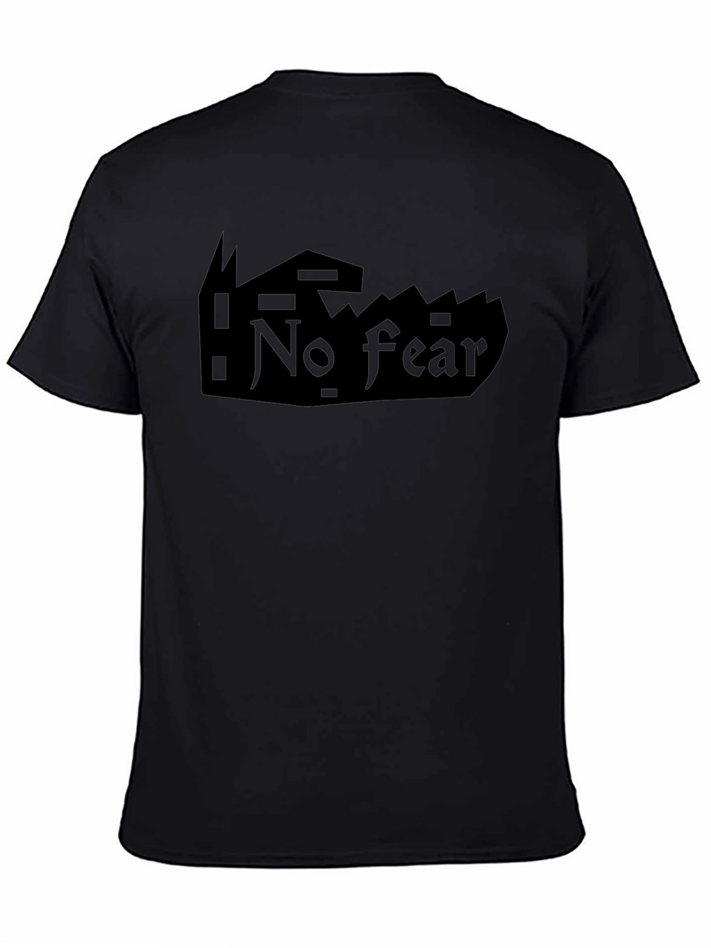 No Fear Black Graphic T-Shirt for Men
