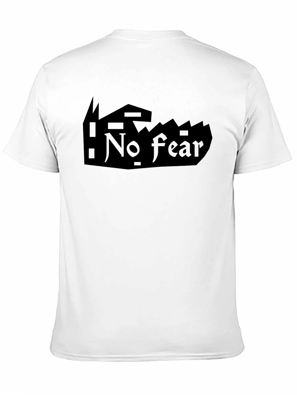 No Fear Black Graphic T-Shirt for Men