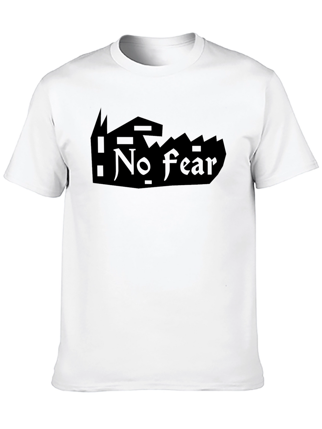 No Fear Black Graphic T-Shirt for Men