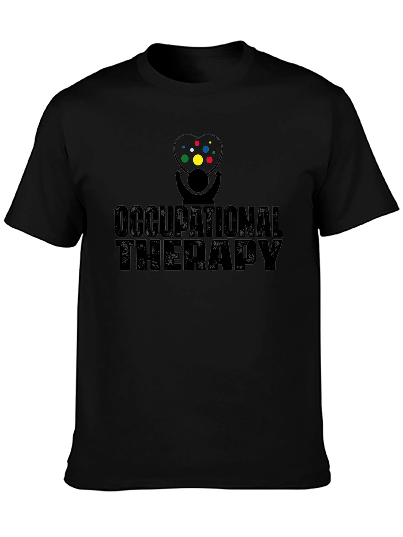 Occupational Therapy Heart Graphic Tee - Black