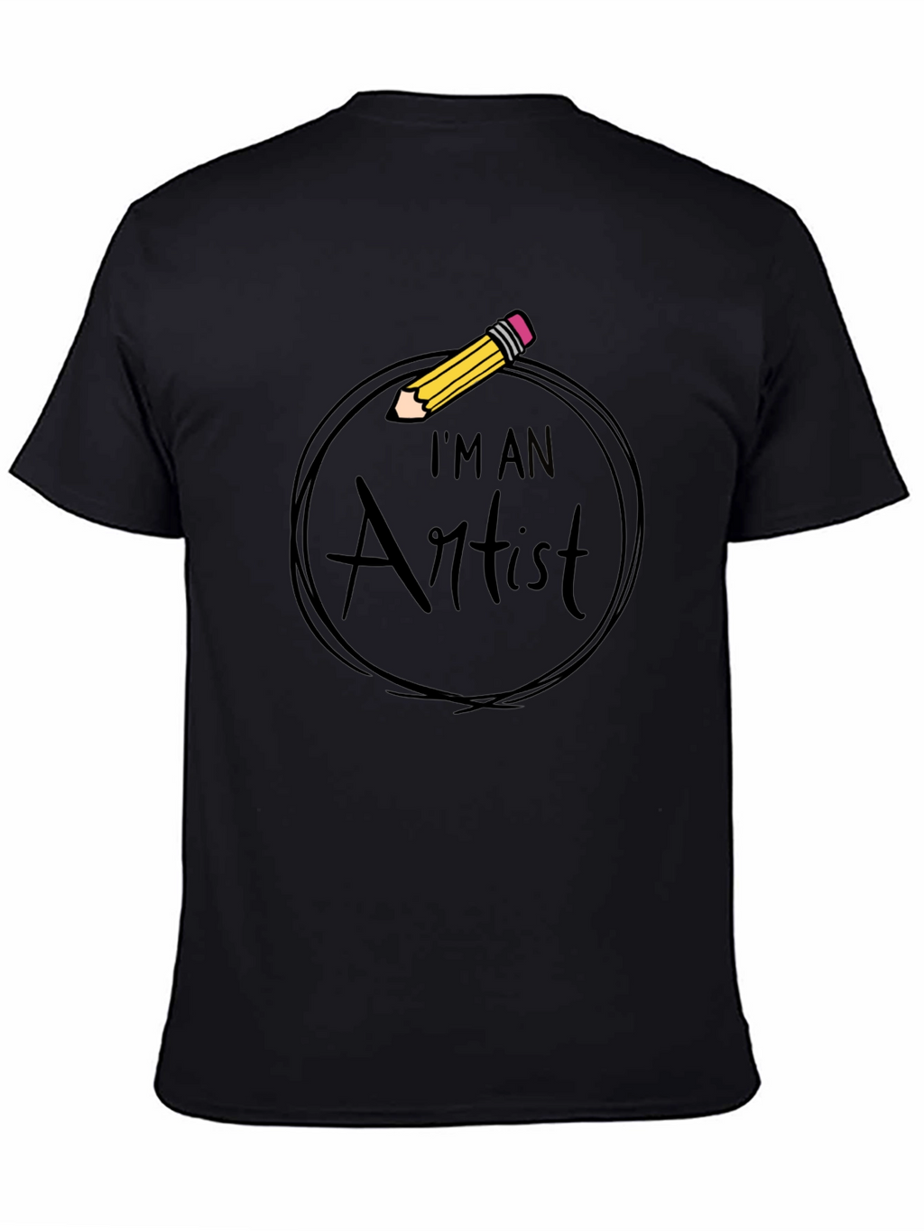 Im An Artist Graphic Tee - Black Cotton T-Shirt