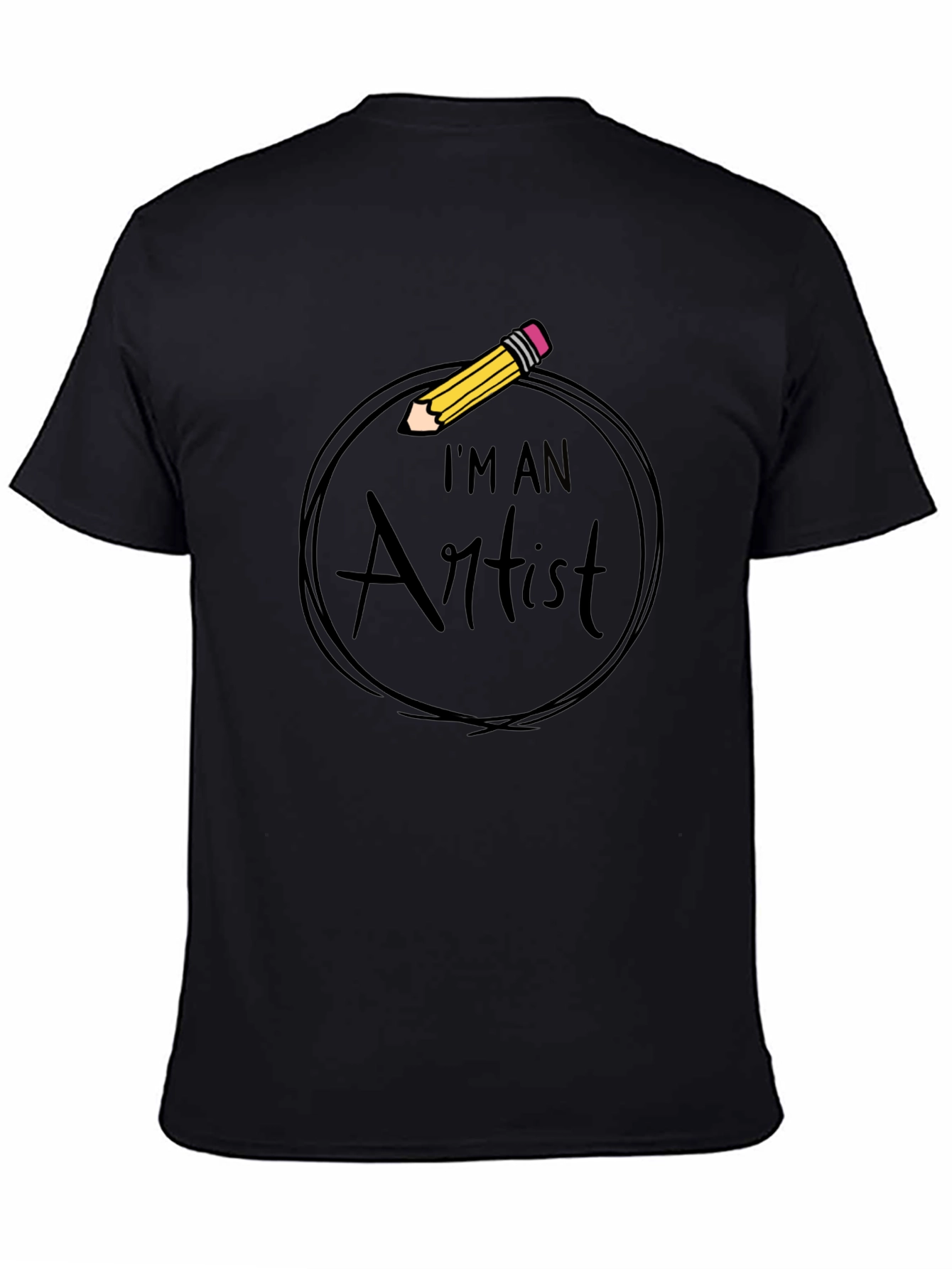 Im An Artist Graphic Tee - Black Cotton T-Shirt