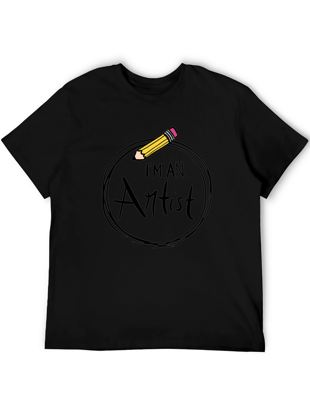 Im An Artist Graphic Tee - Black Cotton T-Shirt