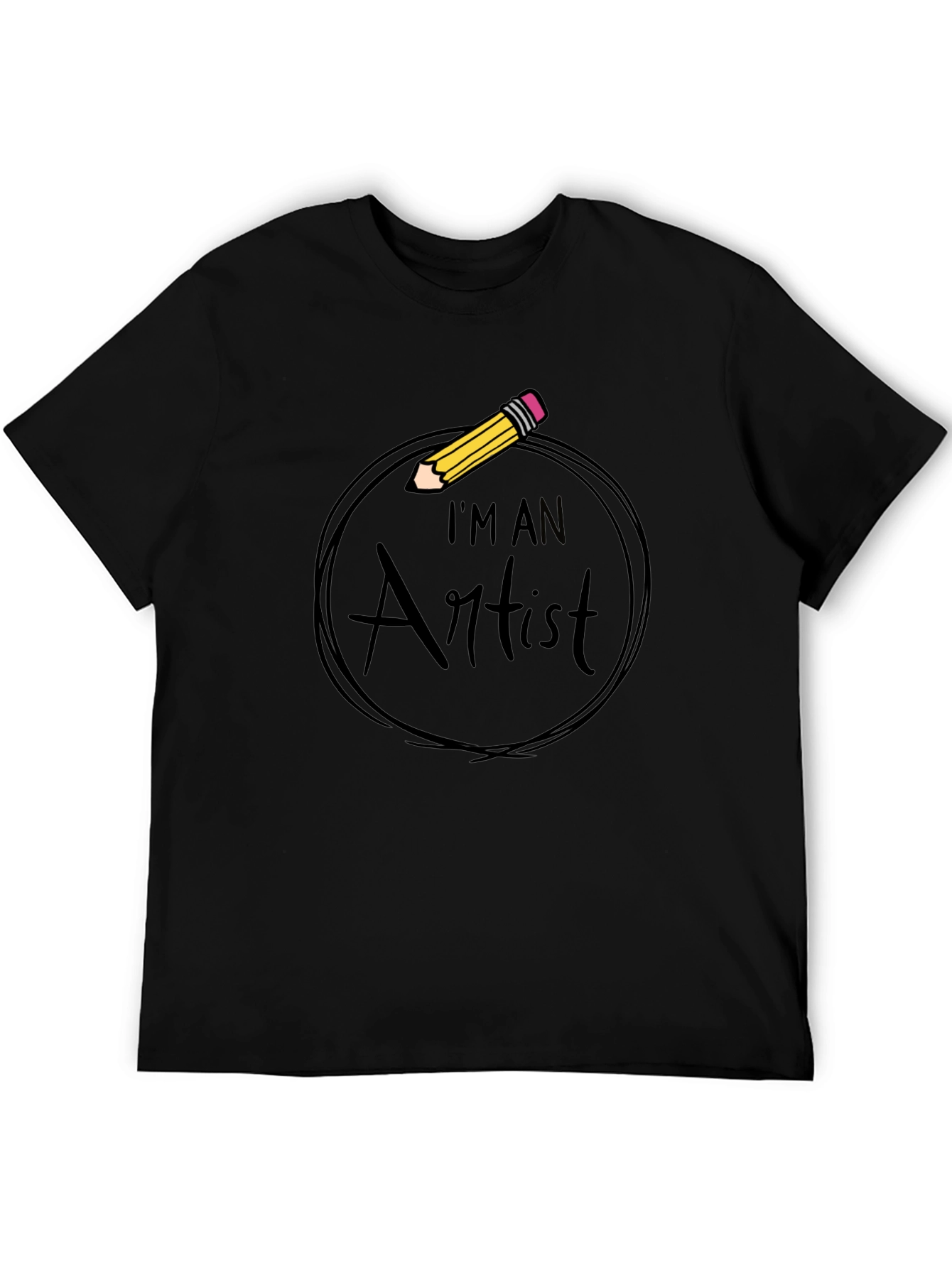 Im An Artist Graphic Tee - Black Cotton T-Shirt
