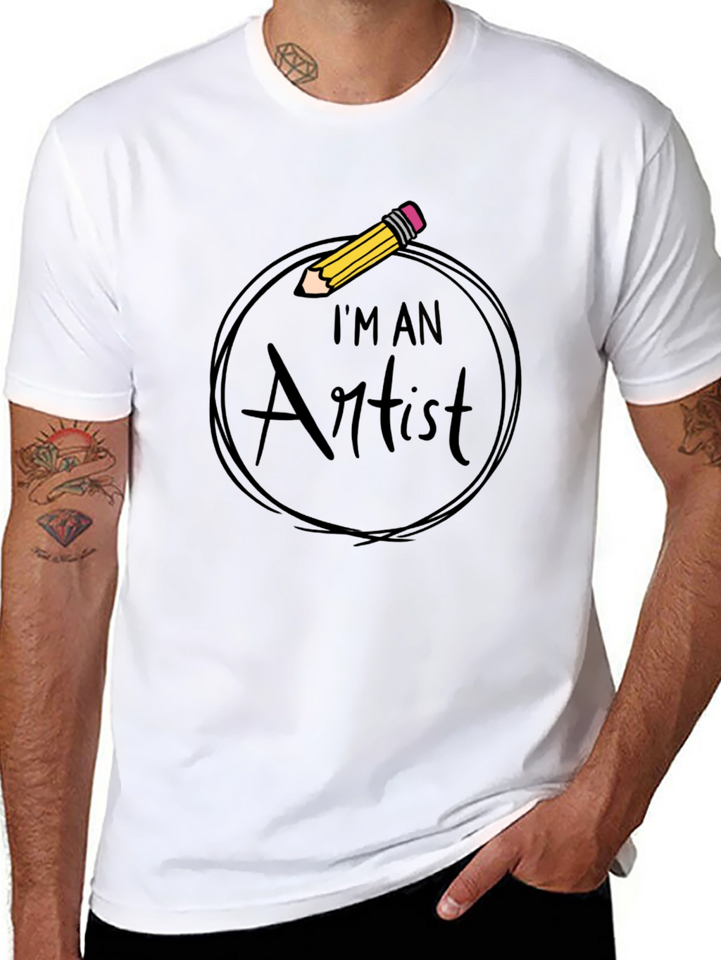 Im An Artist Graphic Tee - Black Cotton T-Shirt