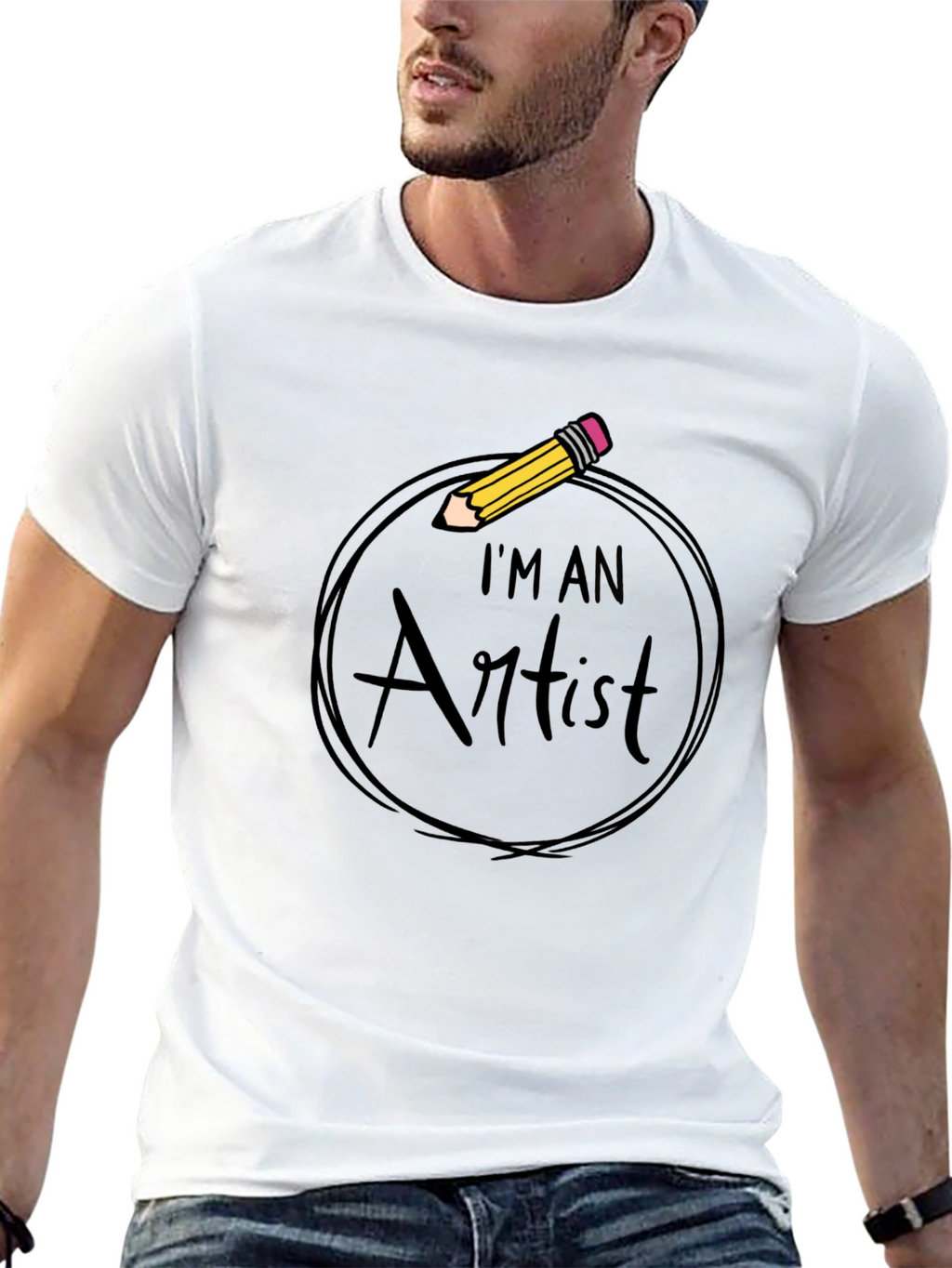 Im An Artist Graphic Tee - Black Cotton T-Shirt