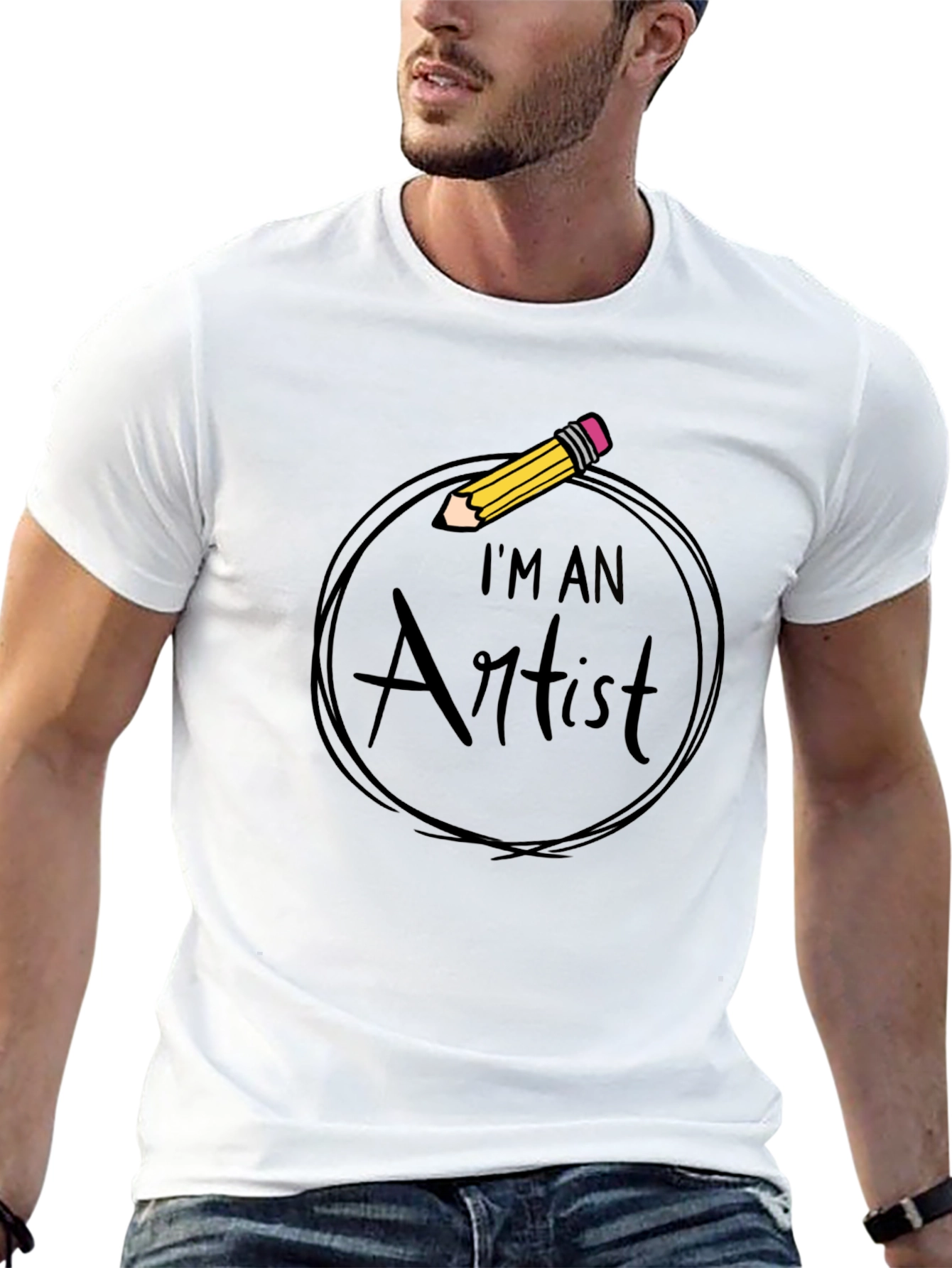 Im An Artist Graphic Tee - Black Cotton T-Shirt