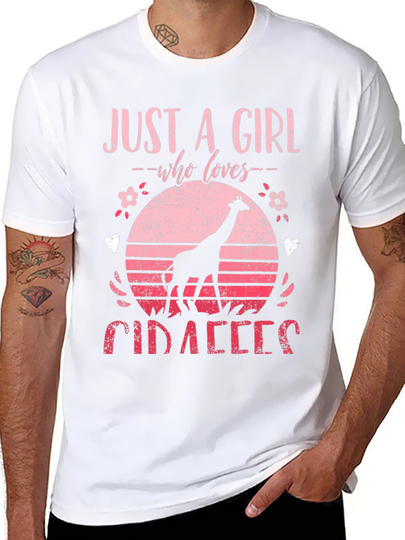 Just a Girl Who Loves Giraffes T-Shirt