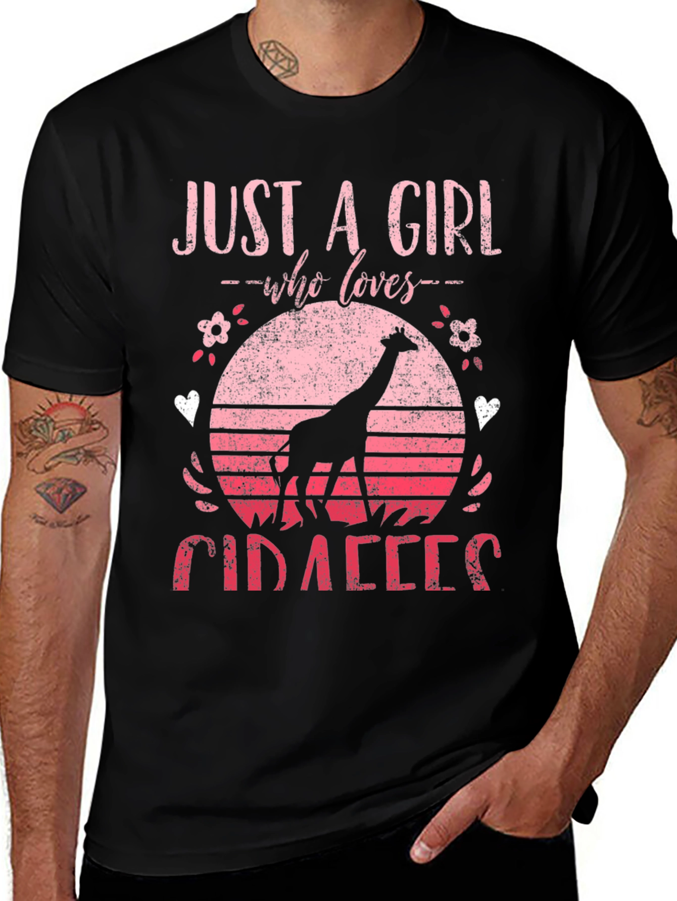 Just a Girl Who Loves Giraffes T-Shirt