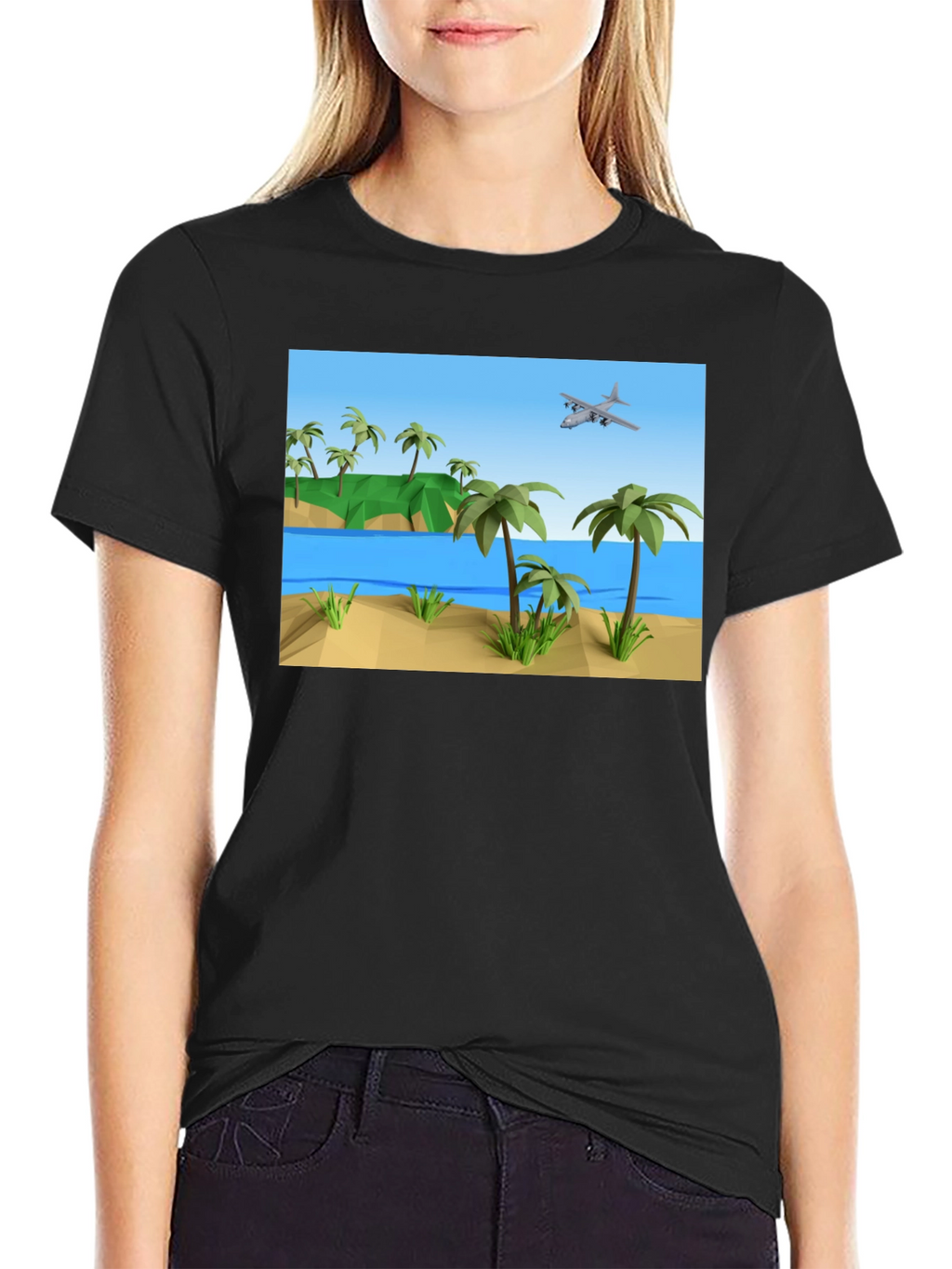 Tropical Island Plane T-Shirt