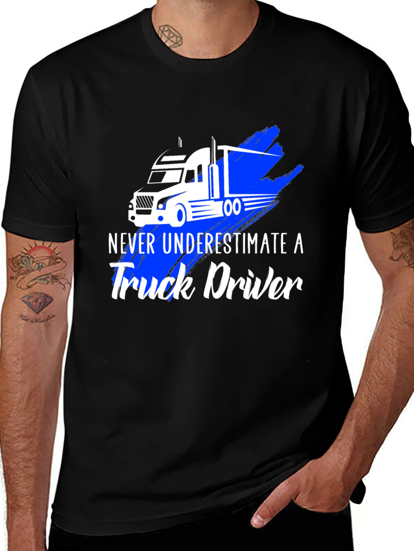 Never Underestimate a Truck Driver T-Shirt