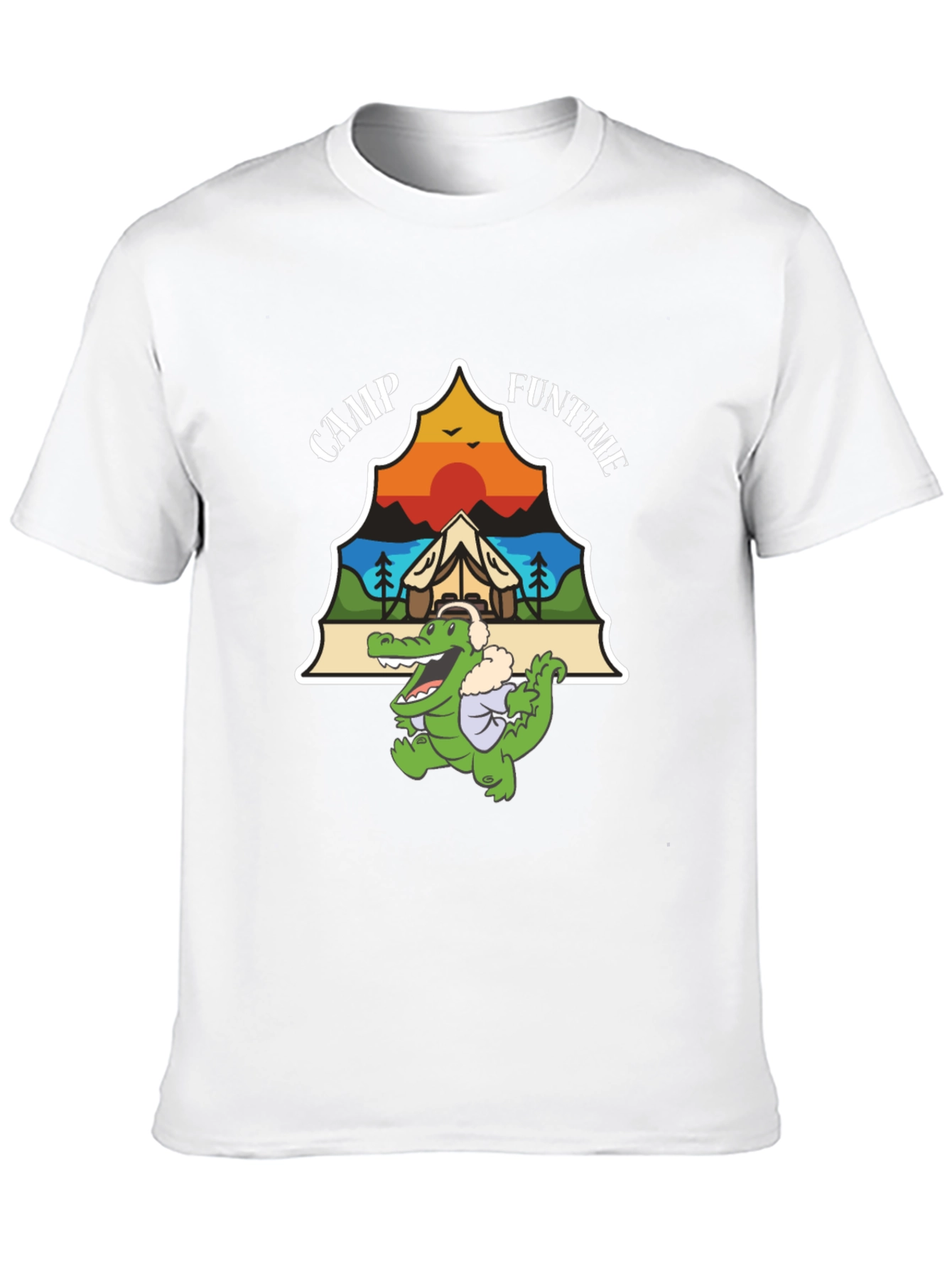 Camp Funtime Alligator Graphic T-Shirt