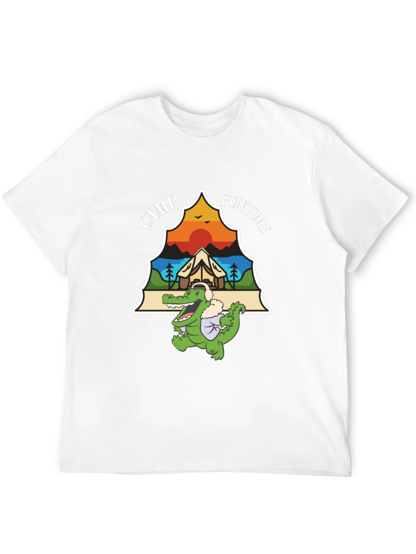 Camp Funtime Alligator Graphic T-Shirt