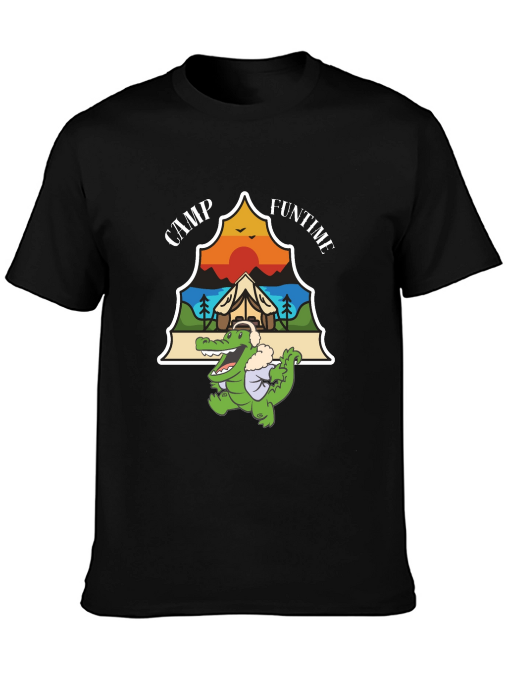 Camp Funtime Alligator Graphic T-Shirt