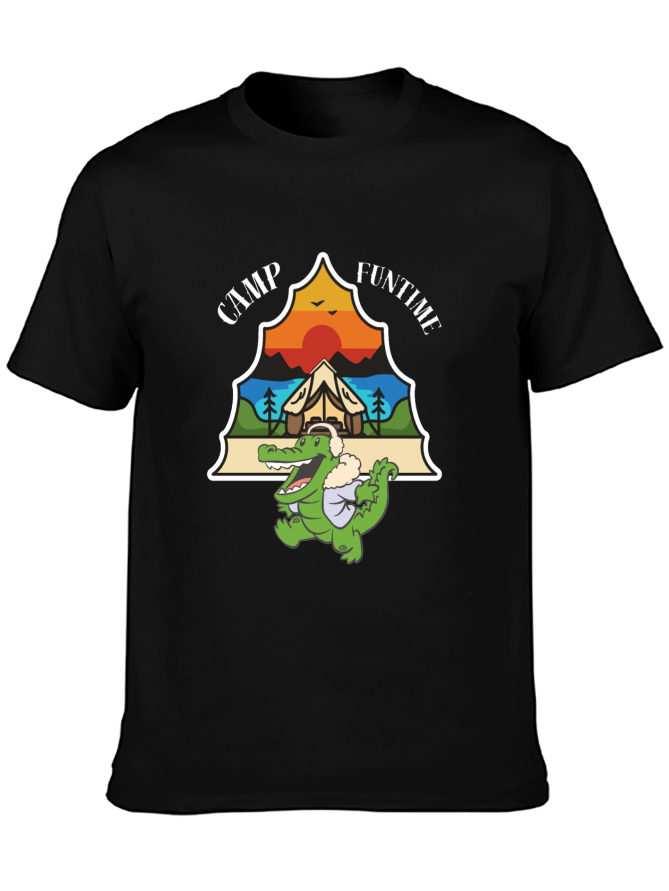 Camp Funtime Alligator Graphic T-Shirt